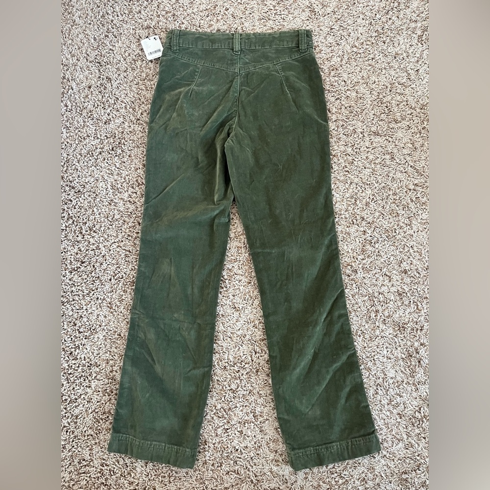 Free People High Time Kick Flare pants in Chive green corduroy - Picture 7 of 14